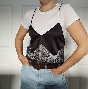 Michelle Mason Lace Camisole Layered Tee SP